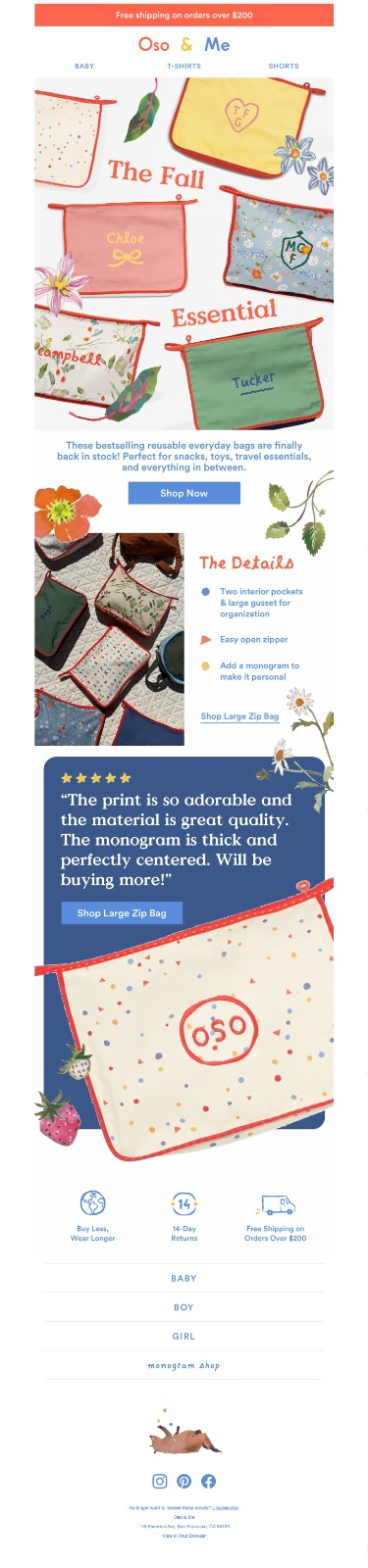 Northly email design