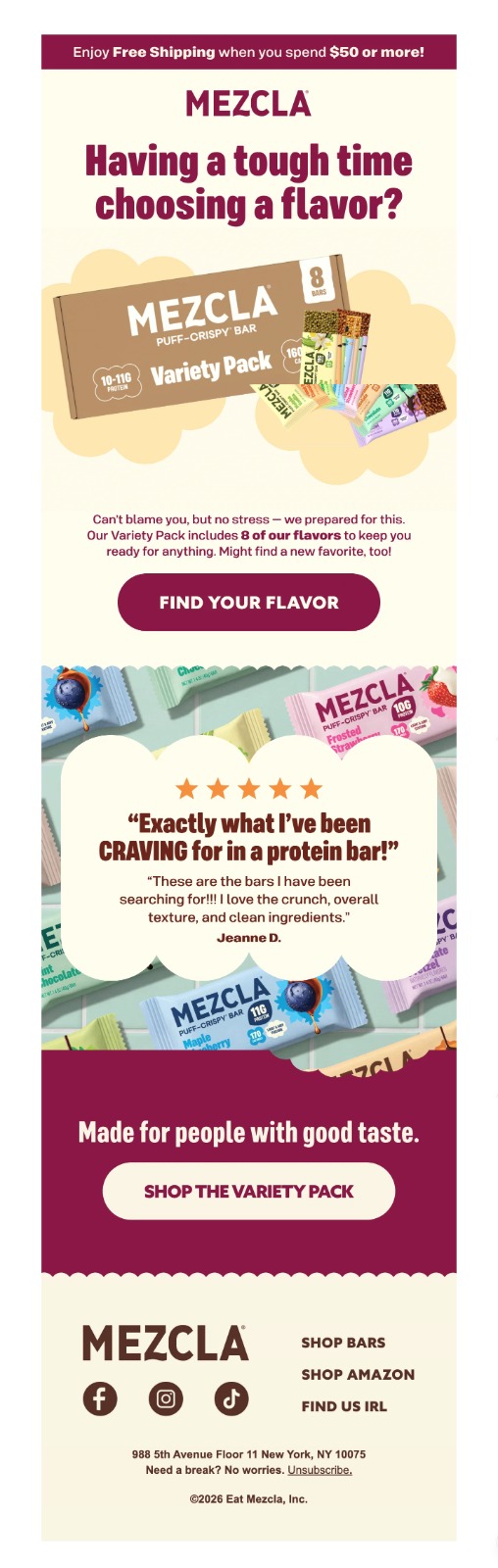 Northly email design